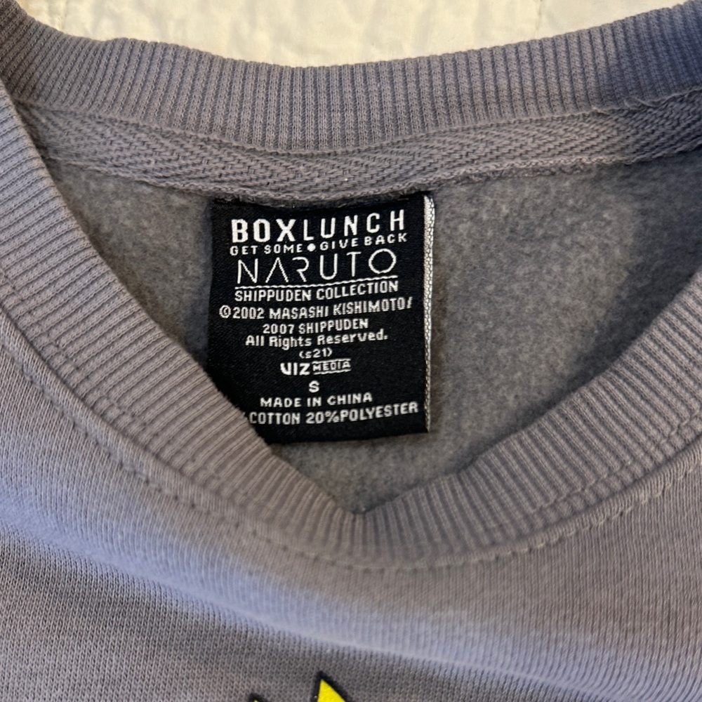 Naruto Crewneck Sweatshirt Small Gray Anime - Picture 3 of 7